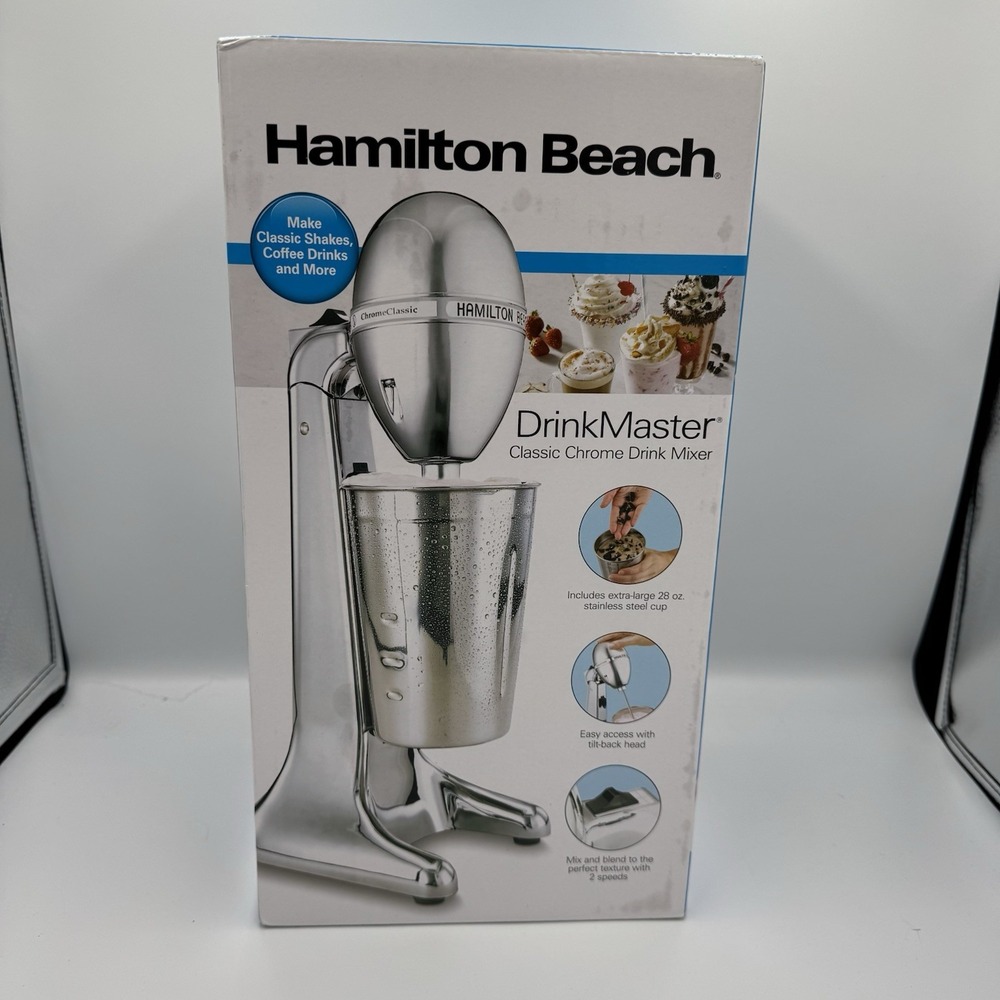 Hamilton Beach 730N DrinkMaster Classic Drink Mixer - Silver NEW
